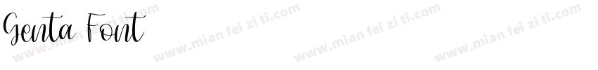 Genta Font字体转换